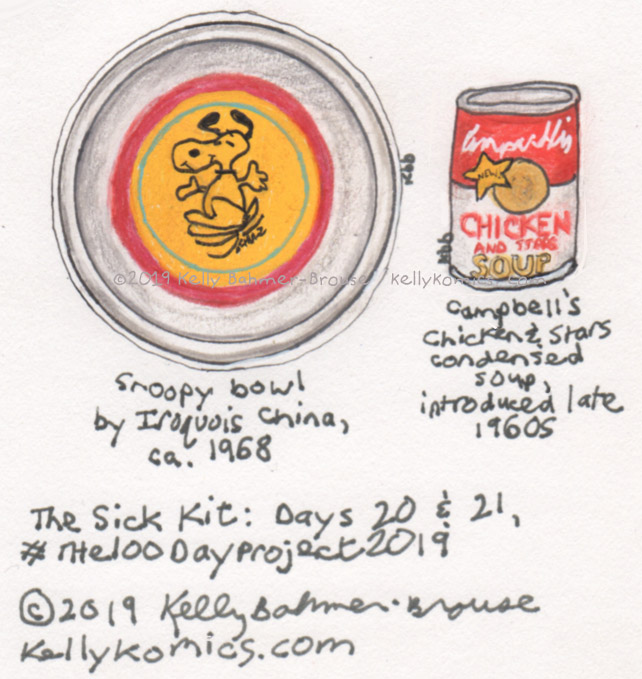 Snoopy bowl with Chicken & Stars soup