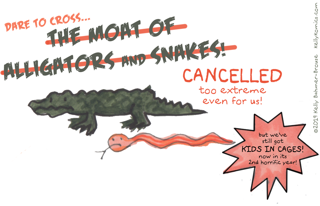 A Moat of Alligators & Snakes!